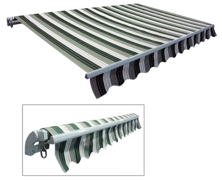 Tenda za terasu i dvorište 3.95x2.5 m Poliester Aluminijum 32-361