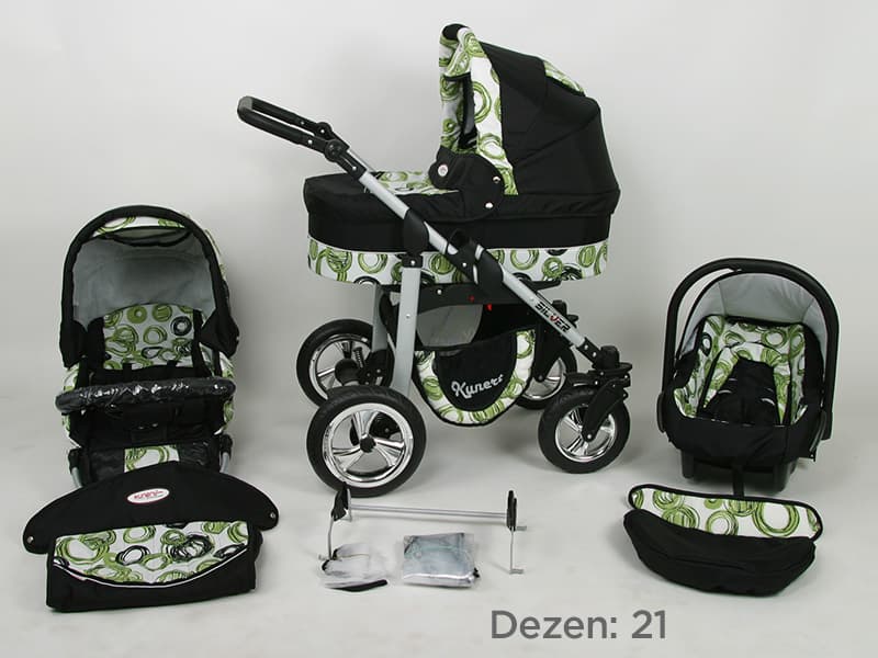 Kunert Kolica za bebe Silver Set 3u1 21
