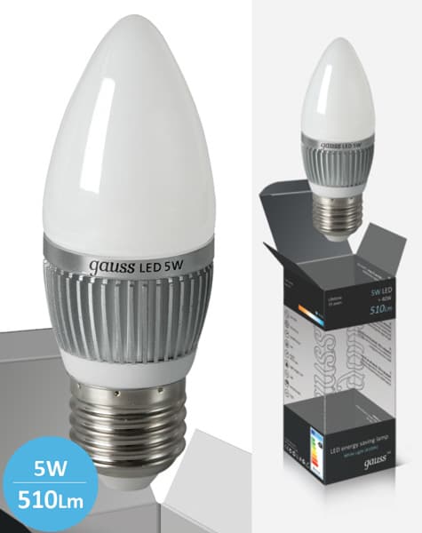 Štedljive LED sijalice 2 kom. Gauss E27 5W 220V 4100K EB103102205