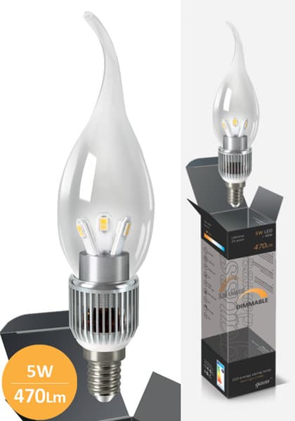 Štedljive Dimmable LED sijalice 2 kom. Gauss E14 5W 220V 2700K HA104201105-D