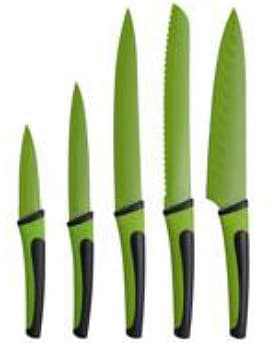 Bergner Nož set 5 kom Renberg Flash green RB-2516-G