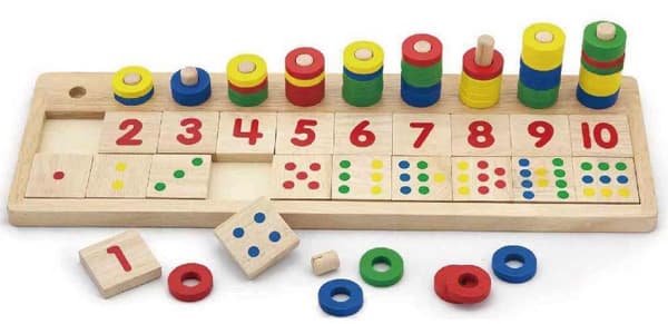 Drvena ploča sa brojevima Viga Toys 59072VG