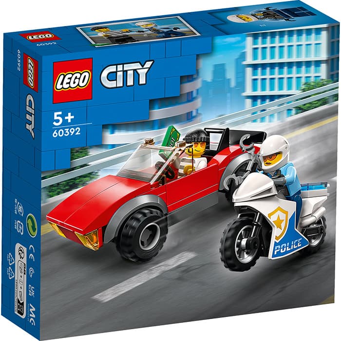 LEGO® City Kocke Policijska potera na motoru 60392