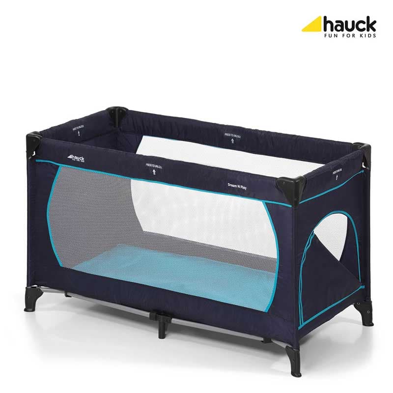 Hauck Prenosivi krevetac Dream-n-Play Plus Navy Aqua 5170150