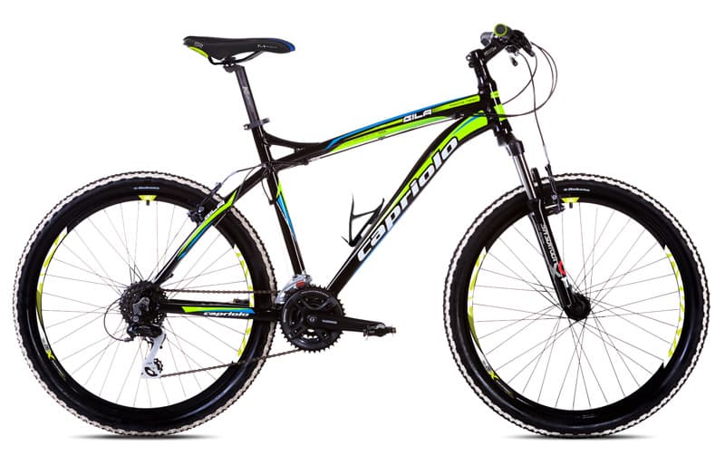 Bicikl Capriolo Gila 1.0 26/24AL crno zeleno 914500-20