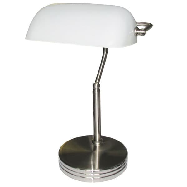 Stona bankarska lampa EL7940 saten-nikl