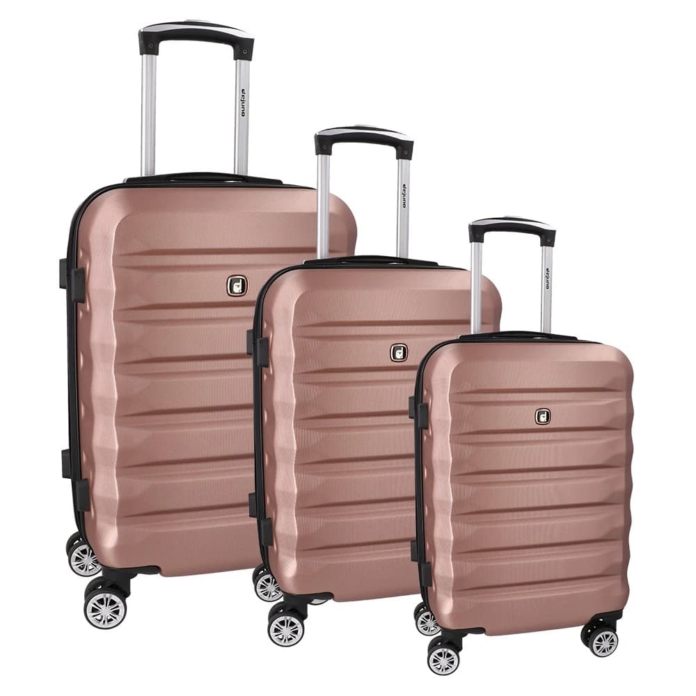 Komplet kofera Verona roze zlato, set 3 komada