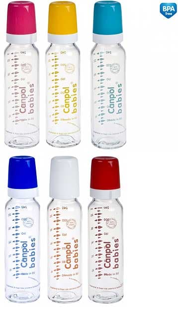 Canpol Klasična staklena bebi flašica 240 ml 42/101