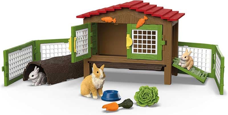 Schleich® Figurice Domaće životinje Kavez za zečeve i zečevi 42728