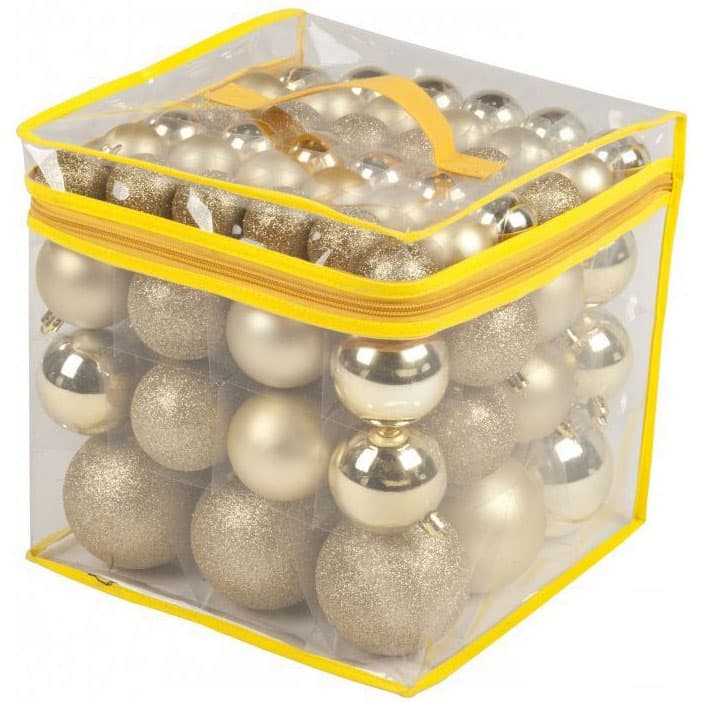 Ukrasi Za Jelku - Set Od 77 Ukrasa - Yellow
