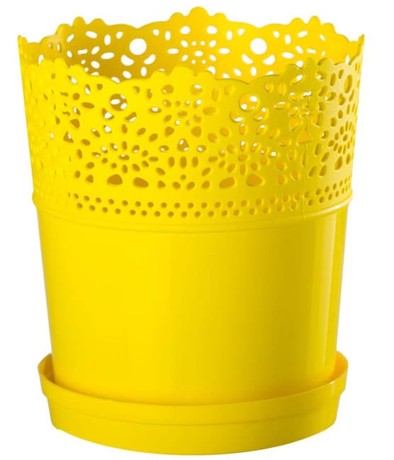 Saksija Dentelle 16 žuta