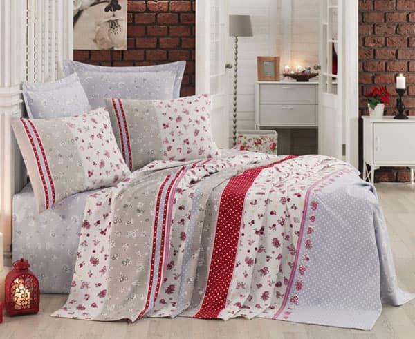 Posteljina Cotton Box Pia Mavi dupla
