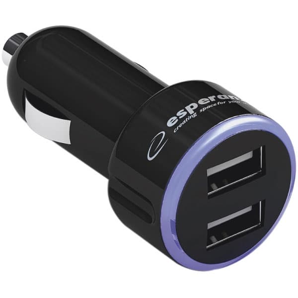 Dupli USB punjač za automobil Esperanza EZ107