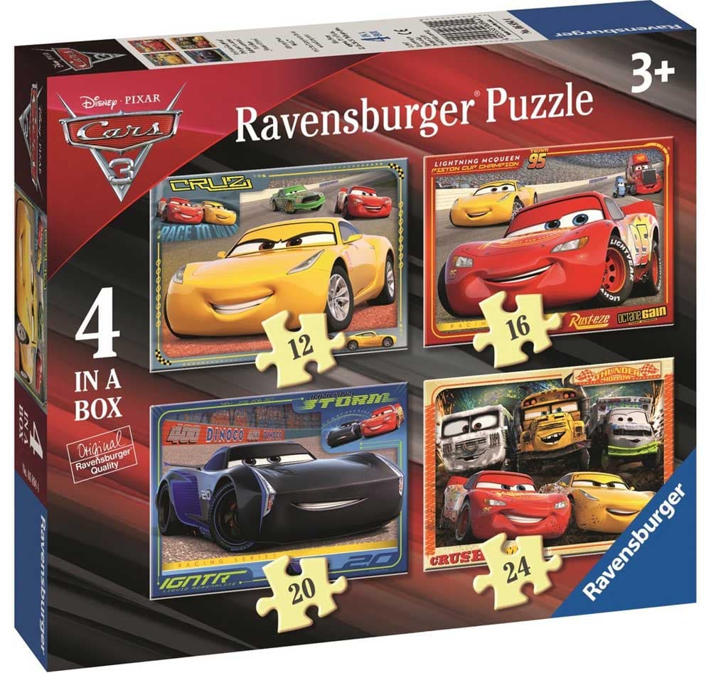 Ravensburger puzzle 72 dela - Cars, 4 u 1 06894