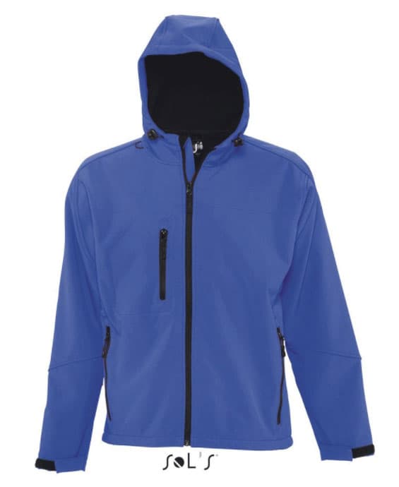 Sols Muška Softshell jakna sa kapuljačom Replay Blue veličina XS 46602