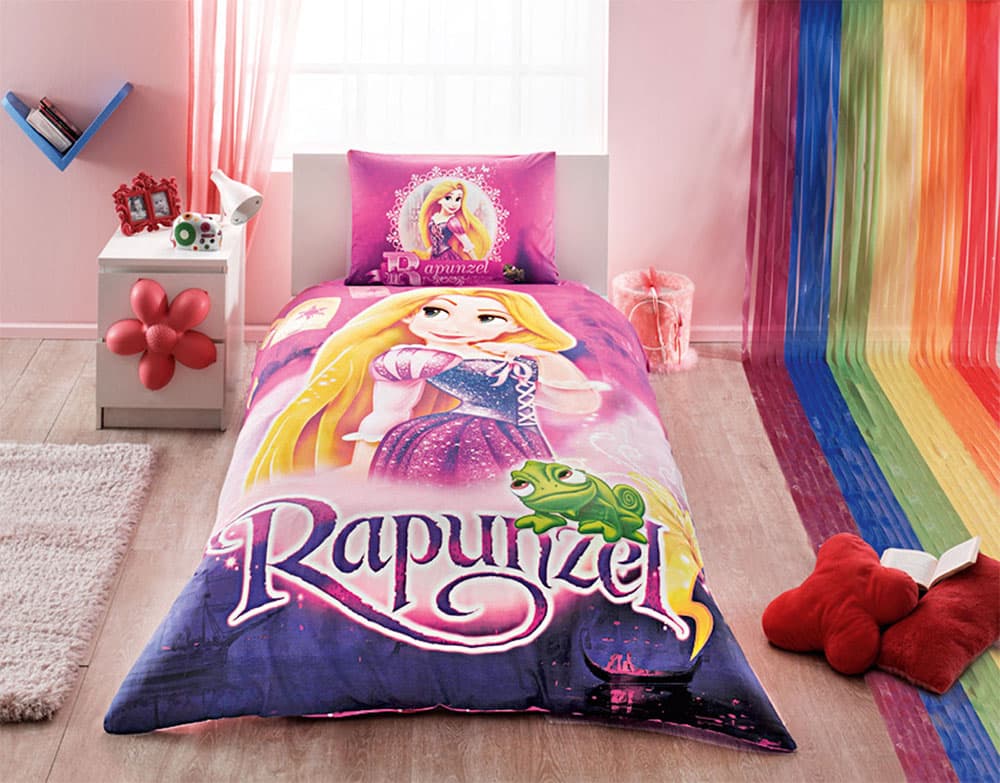 Tac Pamučna posteljina za decu Disney Rapunzel - Zlatokosa