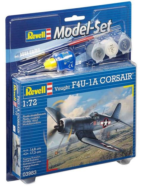 Revell maketa aviona sa priborom Model Set Vought F4U-1D Corsair RV63983/5006