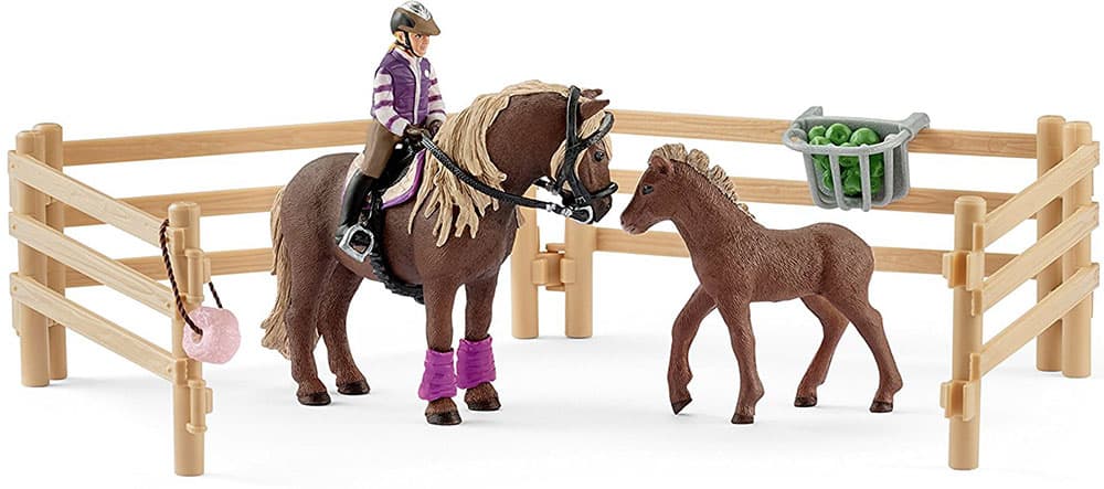 Schleich Figurice Domaće životinje - Konji - Jahačica sa ponijima 42363