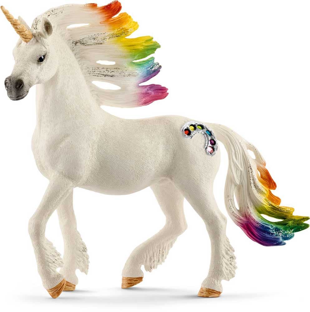 Schleich Figure Bayala - Dugin Jednorog - mužjak 70523