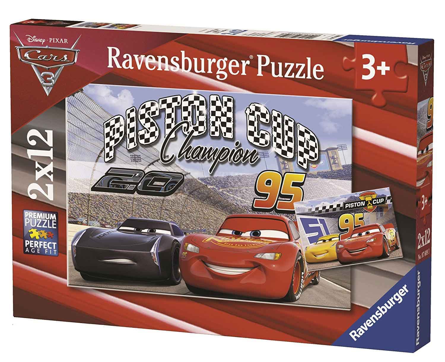 Ravensburger puzzle Dečije puzle - 2x12 - Disney - PIXAR - Cars 3 2x12 delova RA07609