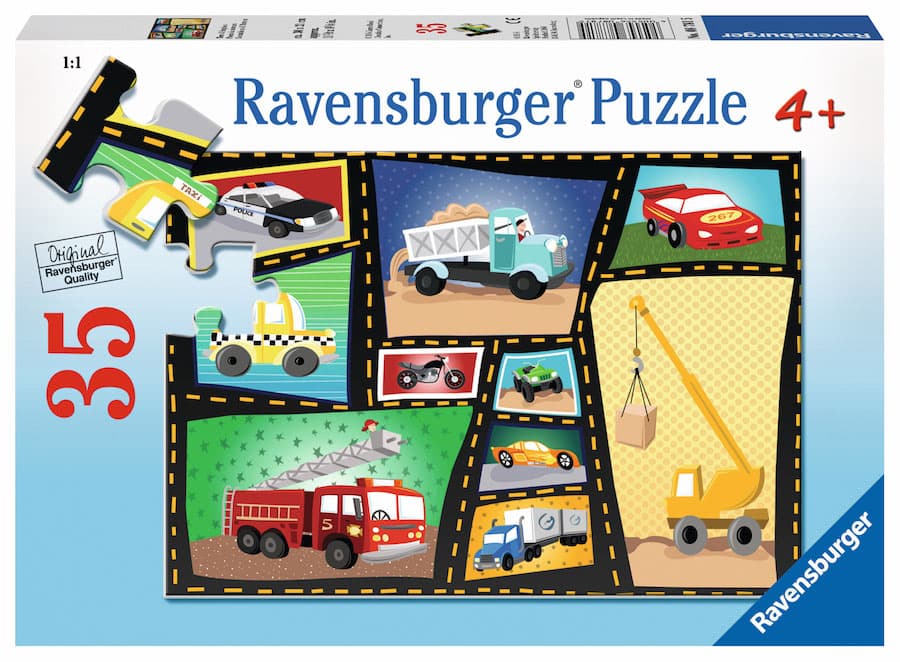 Ravensburger puzzle Dečije puzle - 35 - Tires and Engines 35 delova RA08781