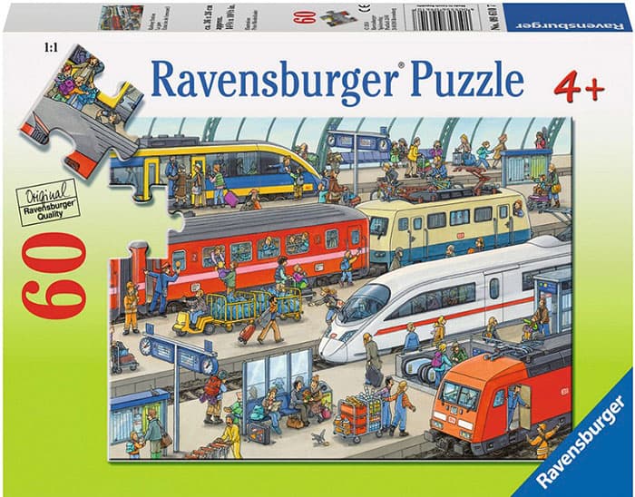 Ravensburger puzzle Dečije puzle - 60 - 1:1 - Railway Station - Železnička stanica 60 delova RA09610