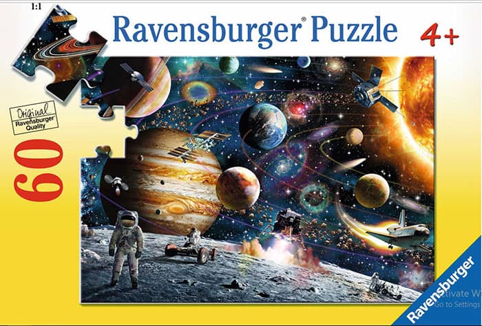 Ravensburger puzzle Dečije puzle - 60 - 1:1 - Outer Space - Svemir 60 delova RA09615