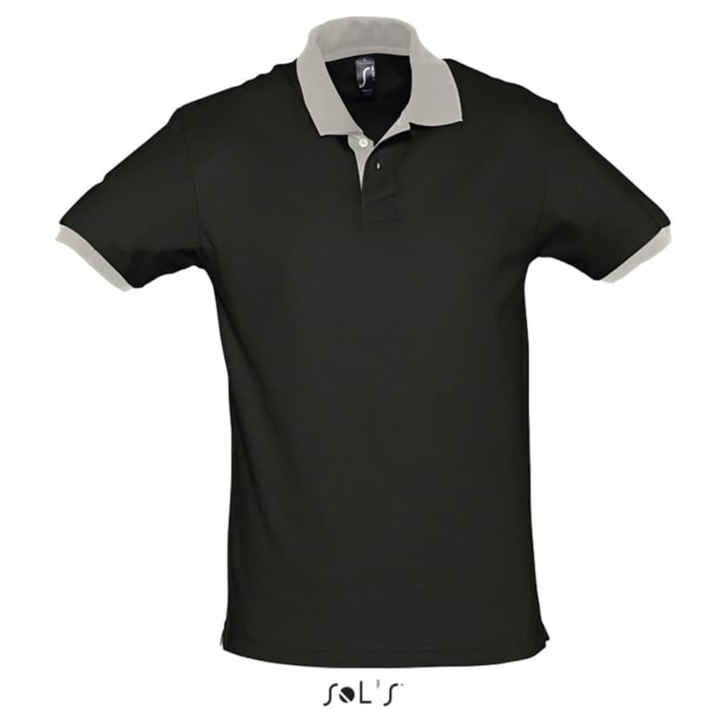 Muška majica sa kragnom veličina S Sols Prince Black/Grey 11369