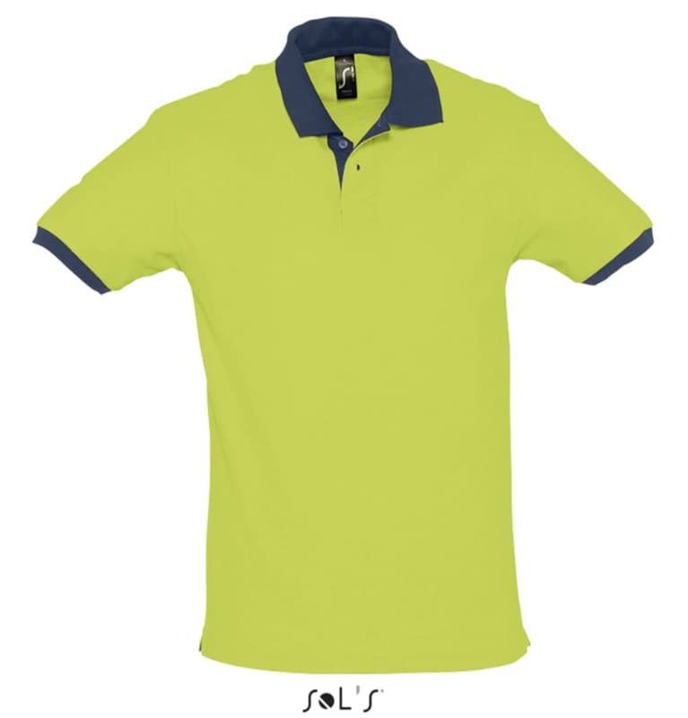 Muška majica sa kragnom veličina XXL Sols Prince Apple Green/French Navy 11369
