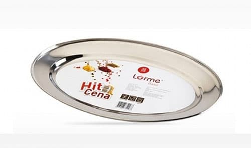 Lorme Basic oval za hranu inox 40cm