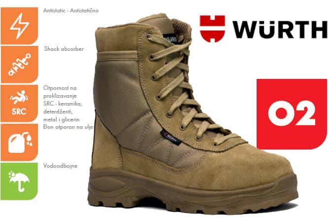 Radna čizma Camel O2 oker vel. 45