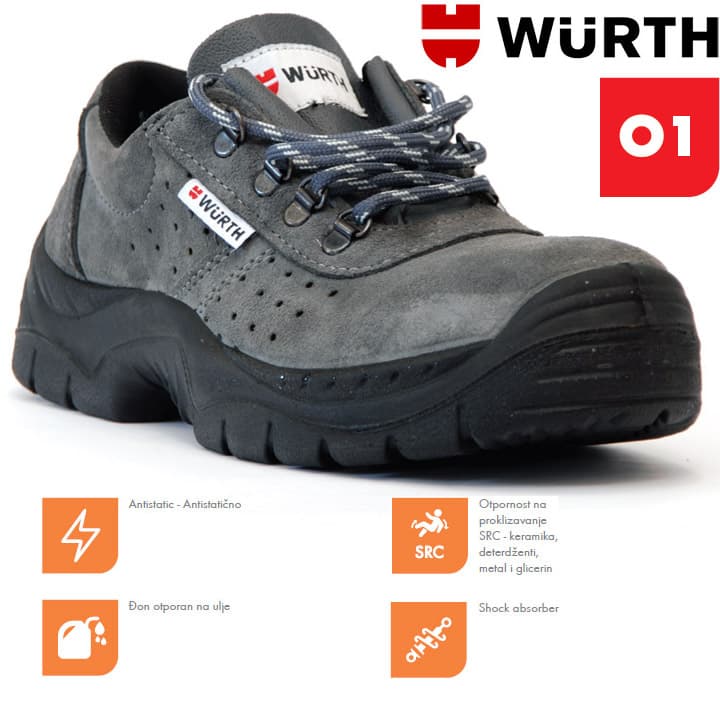 Wurth Radne cipele Triton O1 plitke vel. 39