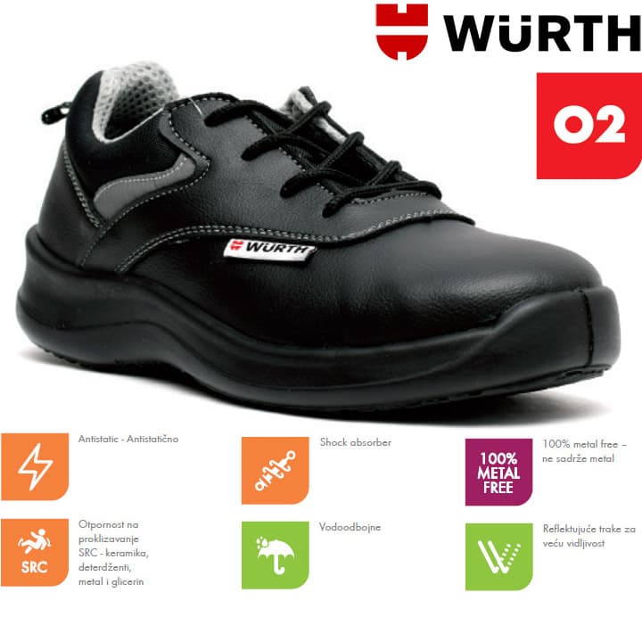 Wurth Radne cipele Redita O2 plitke vel. 42
