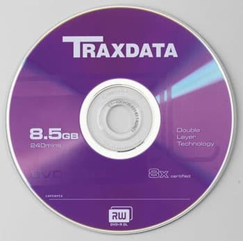Double layer DVD+R 8.5GB DL štap