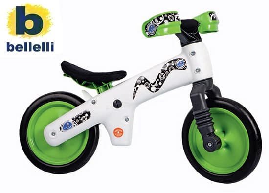 Dečiji bicikl bez pedala Bellelli B Bip Zeleni 290056