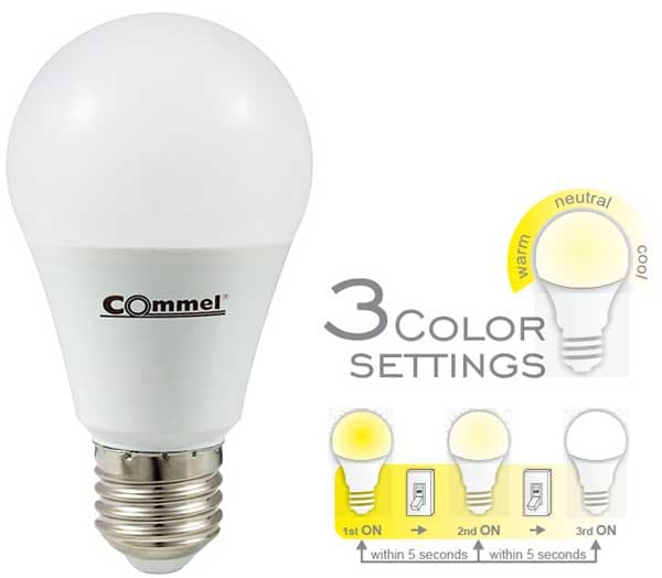 Commel LED sijalica sa promenljivom temperaturom boje 305-162
