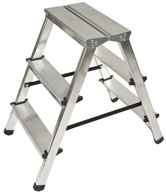 Aluminijumske dvostrane merdevine sa 3 stepenika 300578