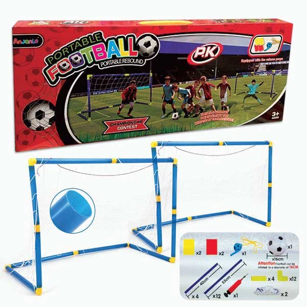 Set portabl golova sa loptom za mali fudbal AZ884