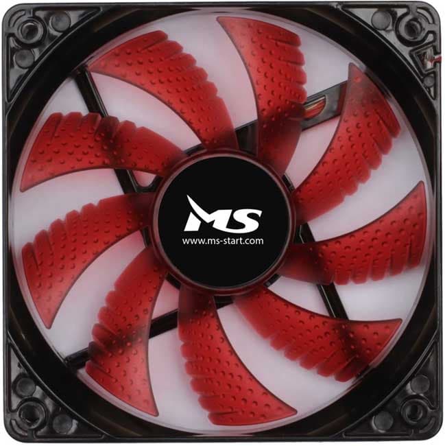 MS PC Cool 12cm Ventilator za kućište Red LED