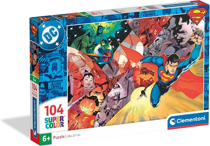 Puzzle slagalice za decu 104 dela Supermen Clementoni 25074