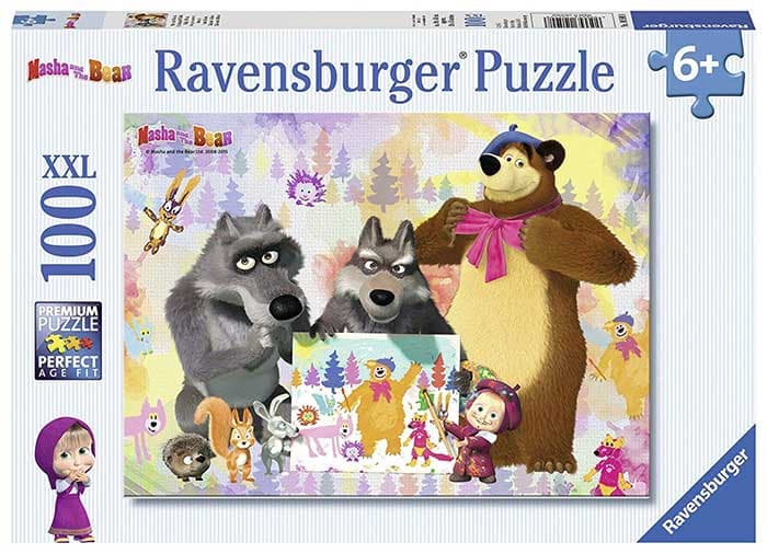 Ravensburger XXL Puzzle 100 delova - Maša i medved - Maša slikarka 10590