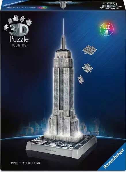 Ravensburger 3D Puzzle sa LED svetlom Empajer Stejt Bilding u Njujorku