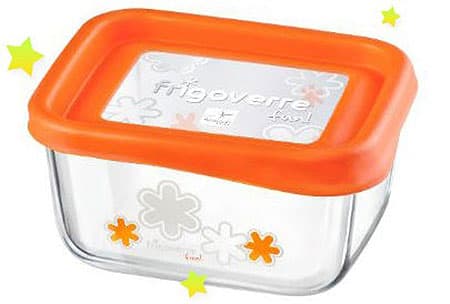 Posuda staklena Frigoverre Fun 13x10 cm narandžasta 335170N