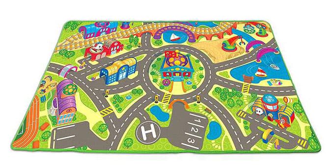 KIDS II Podloga - tepih za igru Go Grippers - Staza za automobile