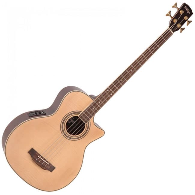 Ozvučena akustična bas gitara Vintage VCB430N