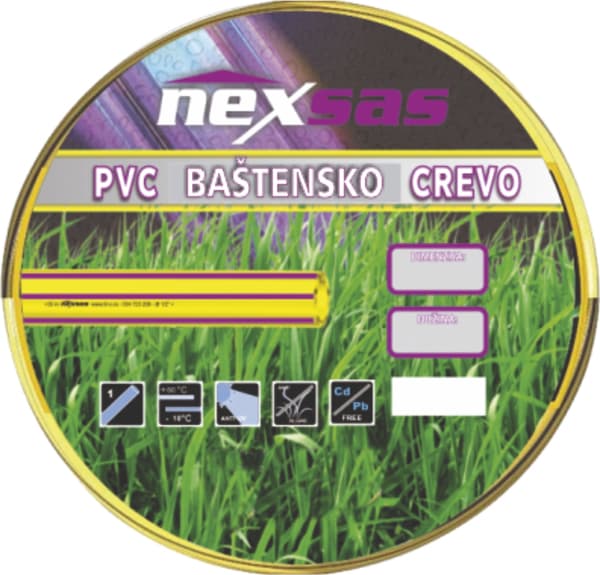 Nexsas PVC baštensko crevo za zalivanje 1/2 x 25m 41389