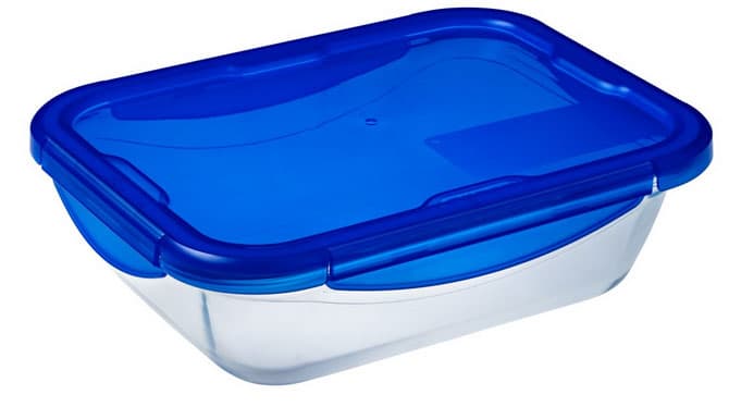 Pyrex pravougaoni pekač sa poklopcem 20cm