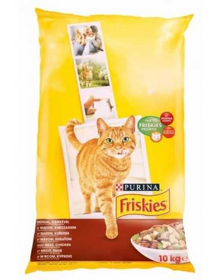 Friskies Hrana za mačke - meso, piletina i povrće - 10kg