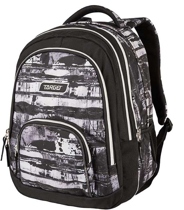 TARGET 2 u 1 - Ranac za školu JUMP Rust Black 26300