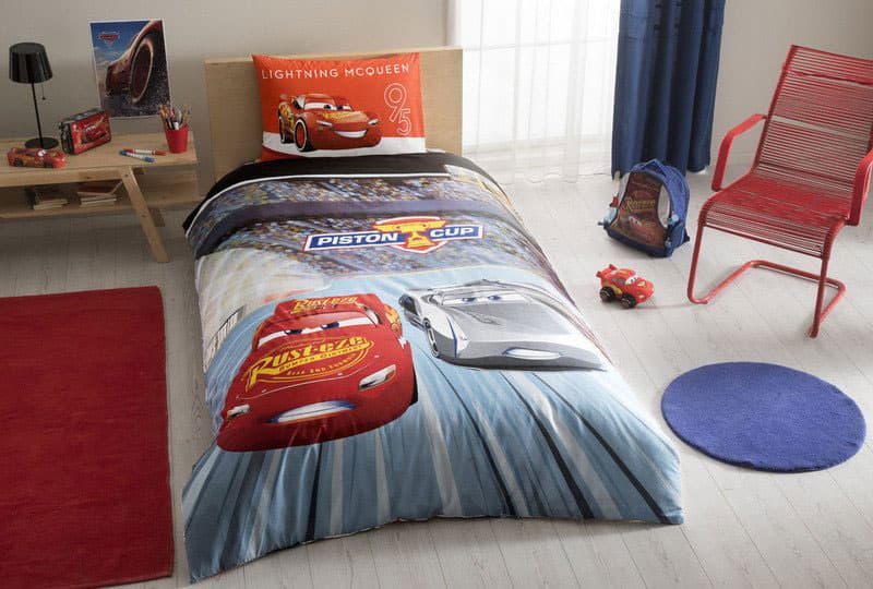 Pamučna posteljina za decu Disney Cars 3